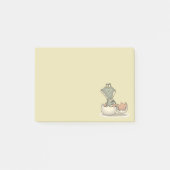 Post-it® Cute Baby Alligator Cartoon Hatching from Eggshell (Devant)