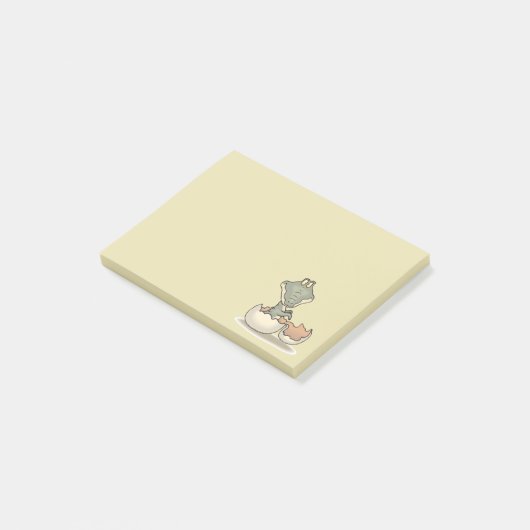 Post-it® Cute Baby Alligator Cartoon Hatching from Eggshell (Incliné)