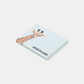 Post-it® Cute Baby Giraffe Nom personnalisé (Incliné)