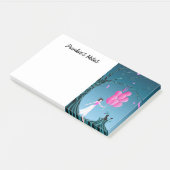 Post-it® Cute Ballerina & Cat Night Sky (Incliné)