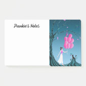 Post-it® Cute Ballerina & Cat Night Sky (Devant)