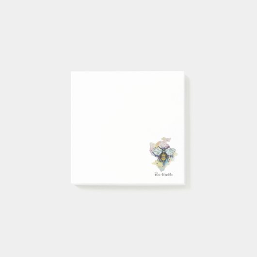 Post-it® Cute Bee And Rainbow Wash (Devant)