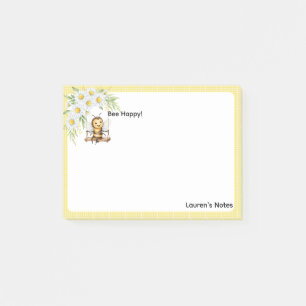 Post-it® Cute "Bee happy" Pesonalized