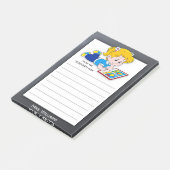 Post-it® Cute Blackboard Enseignante fille (Incliné)