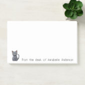 Post-it® Cute Bleu Russe Chat Personnaliser les notes (Bureau)