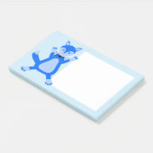 Post-it® Cute Blue Baby Boy Fox (Incliné)