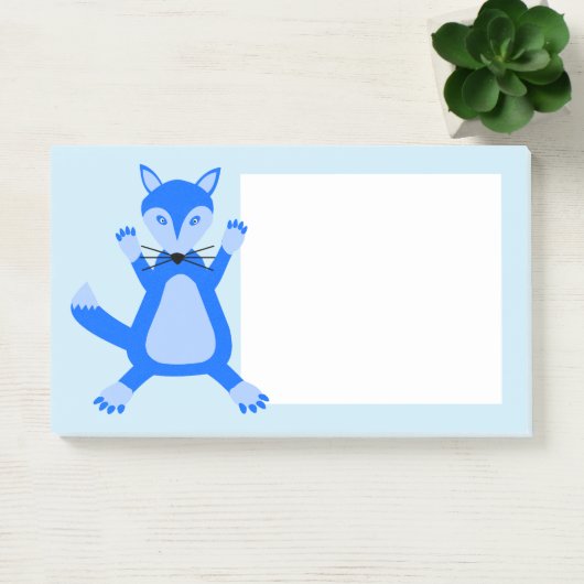 Post-it® Cute Blue Baby Boy Fox (Bureau)