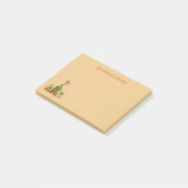 Post-it® Cute Bobcat sur cactus (Incliné)