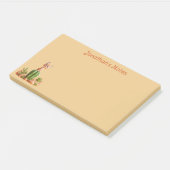 Post-it® Cute Bobcat sur cactus (Incliné)