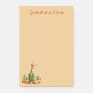 Post-it® Cute Bobcat sur cactus