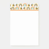 Post-it® Cute Bumble Bee et Rainbows Motif (Devant)