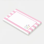 Post-it® Cute Bunnies avec marguerites de printemps et papi (Incliné)