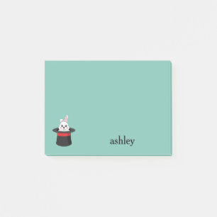 Post-it® Cute Bunny dans Wizard Casquette Personnaliser