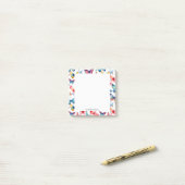 Post-it® Cute Butterfly Colorful Watercolor Personalized (Sur un bureau)