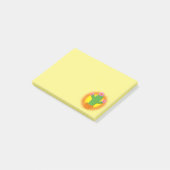 Post-it® Cute Cactus Cartoon Avec Fleurs Roses (Incliné)