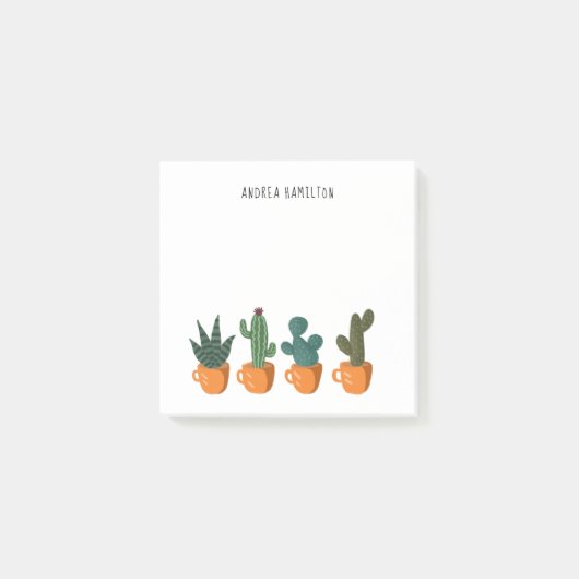 Post-it® Cute Cactus et Plantes (Devant)