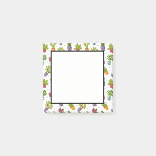 Post-it® Cute Cactus Nature Succulents Motif