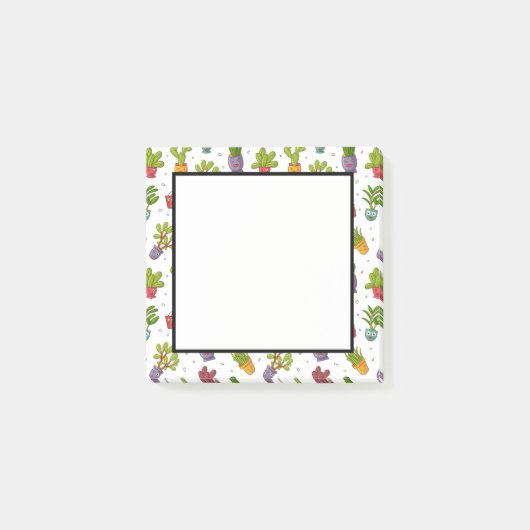Post-it® Cute Cactus Nature Succulents Motif (Devant)