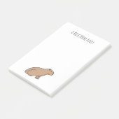 Post-it® Cute Capybara Exotic Pet Rodent Personnalisé (Incliné)