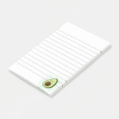 Post-it® Cute Cartoon Avocado Arrière - plan désorganisé (Incliné)