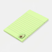 Post-it® Cute Cartoon Avocado Arrière - plan désorganisé (Incliné)