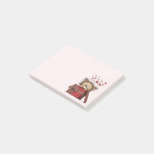 Post-it® Cute Cartoon Kitten in a Box with Hearts (Incliné)