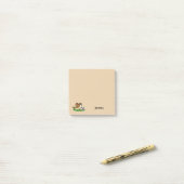 Post-it® Cute Cartoon Sparrow Playing Soccer | Personalize (Sur un bureau)