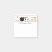 Post-it® Cute Cats Personnalisé (Devant)