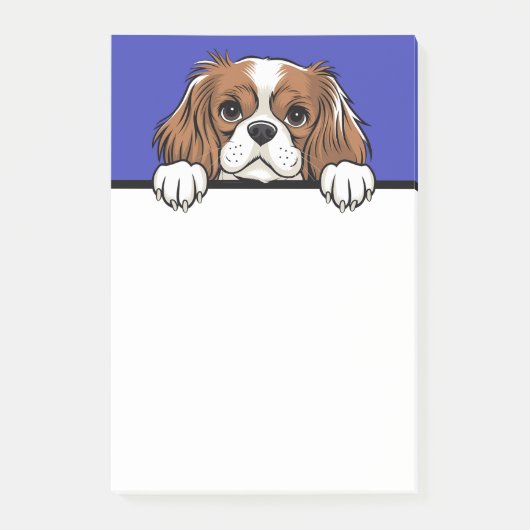Post-it® Cute Cavalier King Charles Amoureux des chiens esp (Devant)