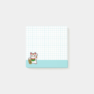 Post-it® Cute Chat Lucky
