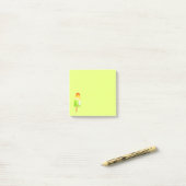 Post-it® Cute chaux popsicle fille's art papeterie (Sur un bureau)