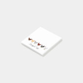 Post-it® cute chickens in a row (Incliné)