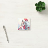 Post-it® Cute Christmas Girl post-it note (Bureau)