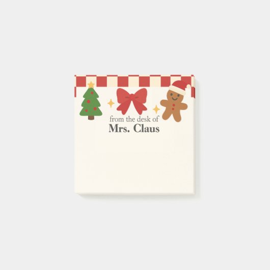 Post-it® Cute Christmas Personalized Sticky Notes (Devant)