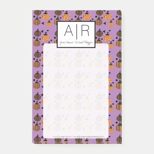 Post-it® Cute Citrouille Halloween Confetti (Devant)