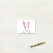 Post-it® Cute Clipart Rabbit Peaking Cute Animaux Bunny Art (Sur un bureau)