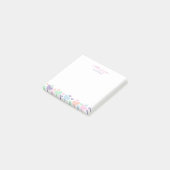 Post-it® Cute Colorful Heart Girly Script Stationary (Incliné)
