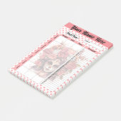 Post-it® Cute Crâne à sucre Plan de repas hebdomadaire (Incliné)