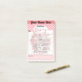 Post-it® Cute Crâne à sucre Planificateur hebdomadaire (Sur un bureau)