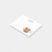 Post-it® Cute Cub Bear Personnalisé (Incliné)