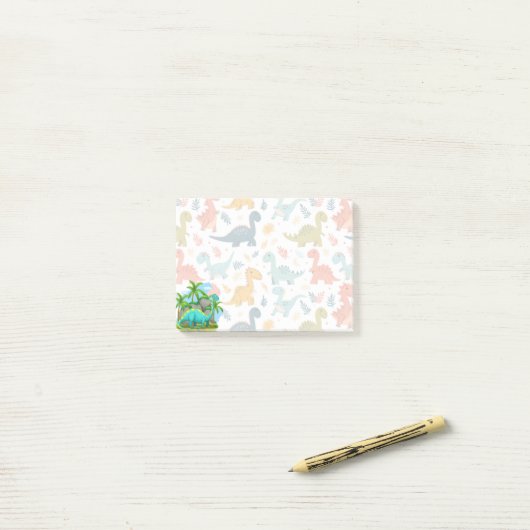 Post-it® Cute Dinosaur (Sur un bureau)