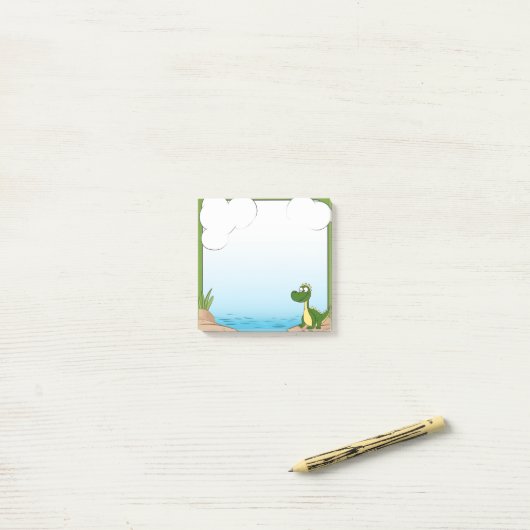 Post-it® Cute Dinosaur (Sur un bureau)