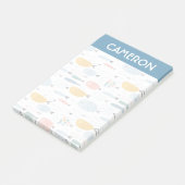 Post-it® Cute Doodle École de Motif de poisson (Incliné)