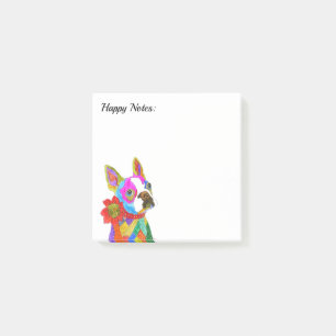 Post-it® Cute et coloré Boston Terrier