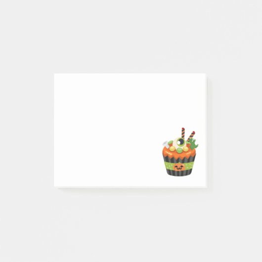 Post-it® Cute et Déplaisante Halloween Cupcake avec un Big  (Devant)