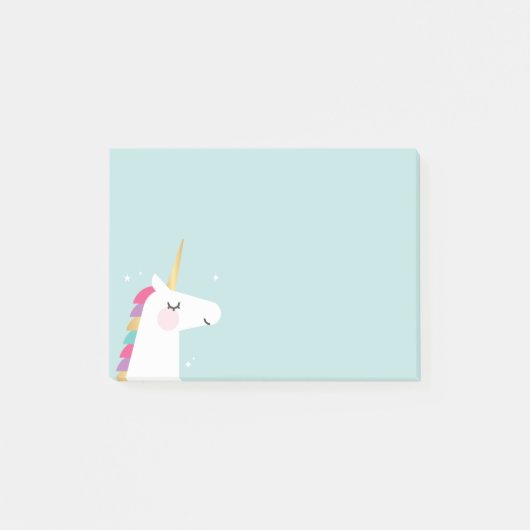 Post-it® Cute et moderne Rainbow Unicorn (Devant)