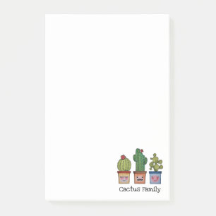 Post-it® Cute Famille Cactus En Aquarelle