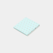 Post-it® Cute florale Motif léger turquoise (Incliné)