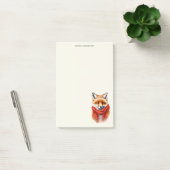 Post-it® Cute Fox in a Red Scarf Autumn Image (Bureau)