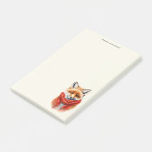 Post-it® Cute Fox in a Red Scarf Autumn Image (Incliné)